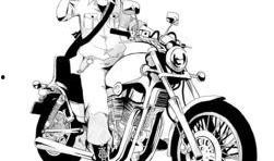 机车漫画图片,速度与激情的视觉盛宴